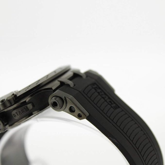 Tissot T-Race Chronograph Anthracite Black Dial Black Silicone Strap Men's Watch - T115.417.37.061.03