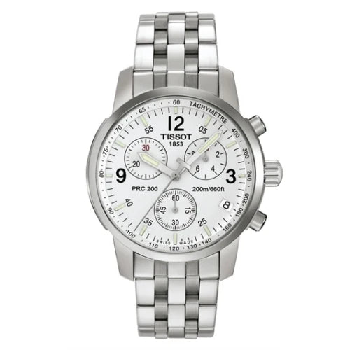 Tissot T-Sport PRC 200 Chronograph Silver Men's Watch - T17.1.586.32