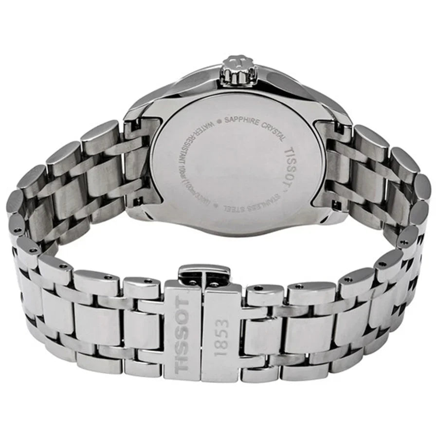 Tissot T-Trend Couturier White Dial Diamond Ladies Watch - T035.210.61.011.00