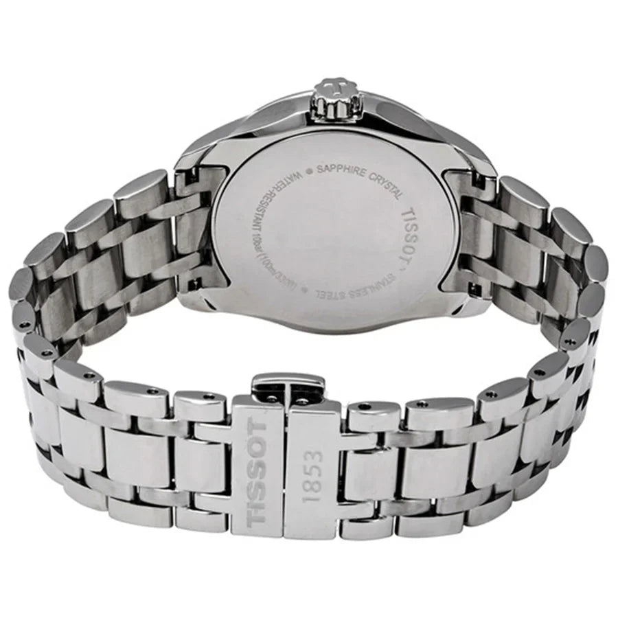 Tissot T-Trend Couturier White Dial Diamond Ladies Watch - T035.210.61.011.00
