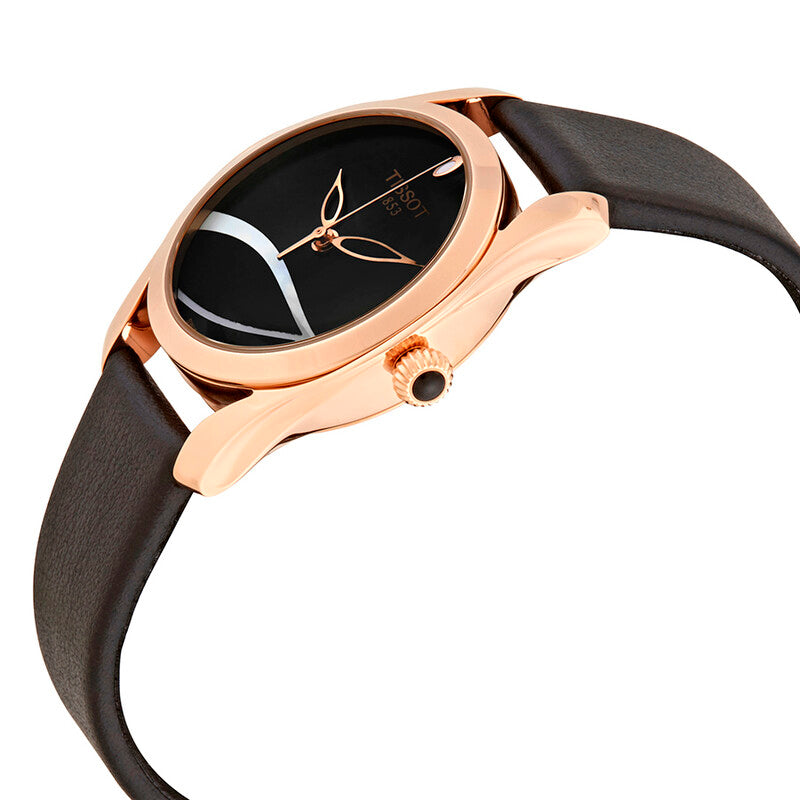 Tissot T-Wave Leather Strap Black Ladies Watch - T112.210.36.051.00