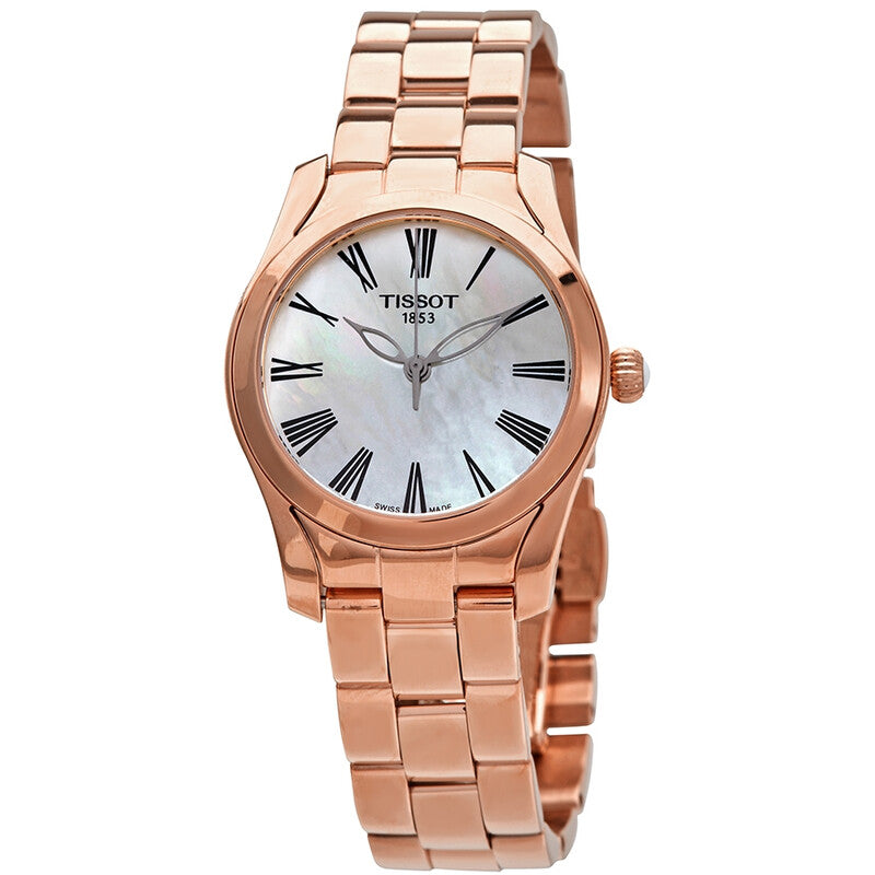 Tissot T-Wave Quartz White Mother of Pearl Dial Ladies Watch - T112.210.33.113.00
