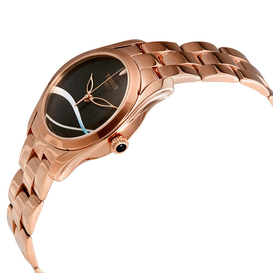 Tissot T-Wave Black with Mother of Pearl Dial Ladies Watch T112.210.33.051.00