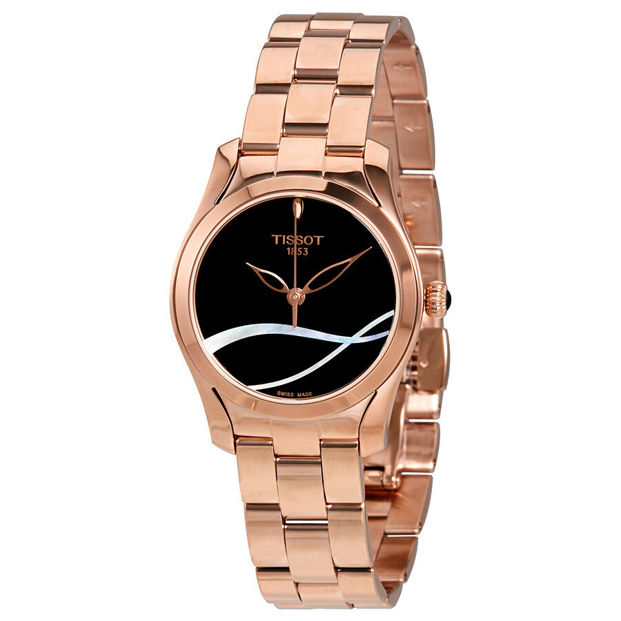 Tissot T-Wave Black with Mother of Pearl Dial Ladies Watch T112.210.33.051.00