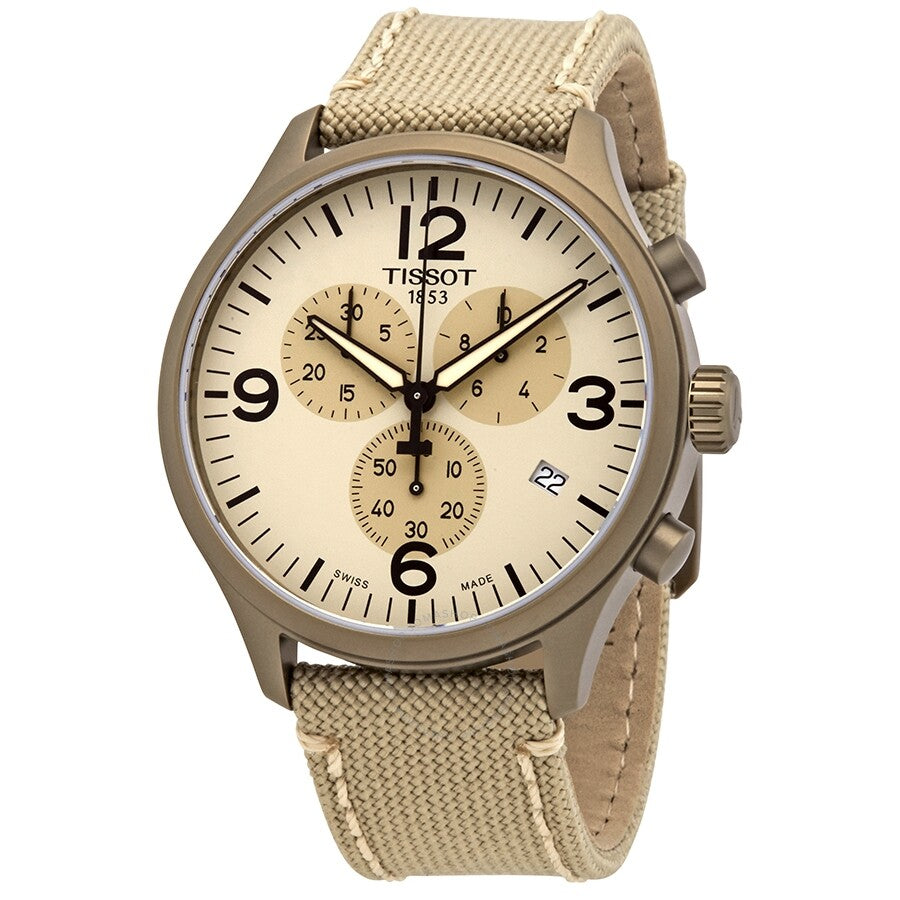Tissot Beige Dial Men's Chronograph Watch T116.617.37.267.01
