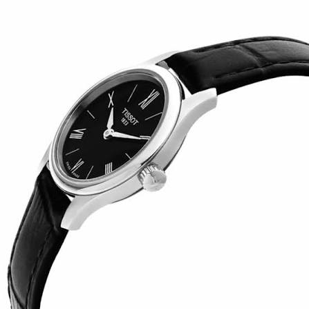 Tissot Tradtition 5.5 Think Small Swiss Quartz Leather Lady Black Women's Watch - T063.009.16.058.00