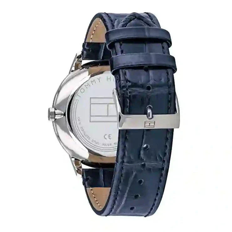 Tommy Hilfiger Blue Leather Men's Watch - 1710387