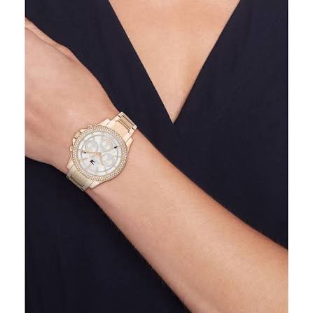 Tommy Hilfiger Rose Gold Stainless Steel, White Dial Watch Women's - 1782624