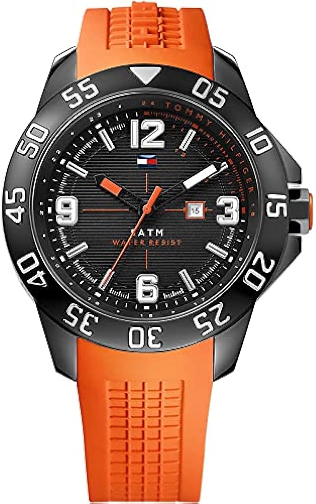 Tommy Hilfiger Men's Rubber Watch 1790985