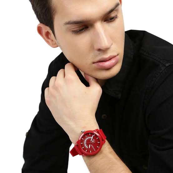 Tommy Hilfiger Denim Quartz Red Dial Men's Watch 1791480