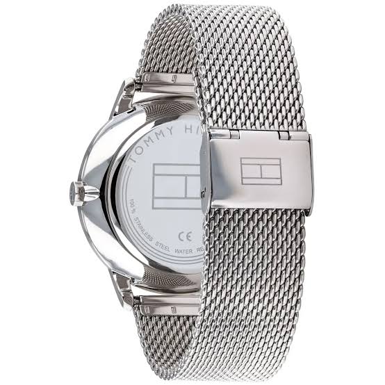 Tommy Hilfiger Quartz Stainless Steel Black Dial 44mm Men's Watch 1791610