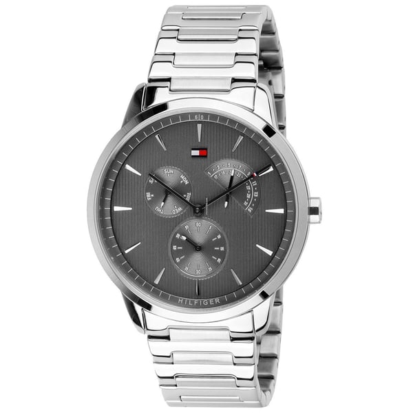 Tommy Hilfiger Brad men's watch with grey multi-dial face and silver stainless steel bracelet