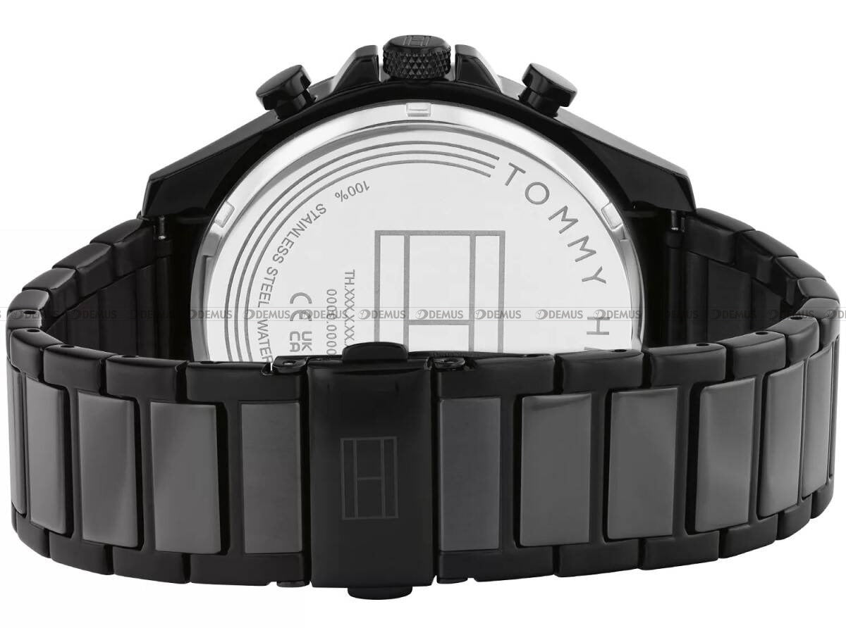 Tommy Hilfiger Damon Stainless Steel Quartz with Black Dial Men's Watch  - 1792081