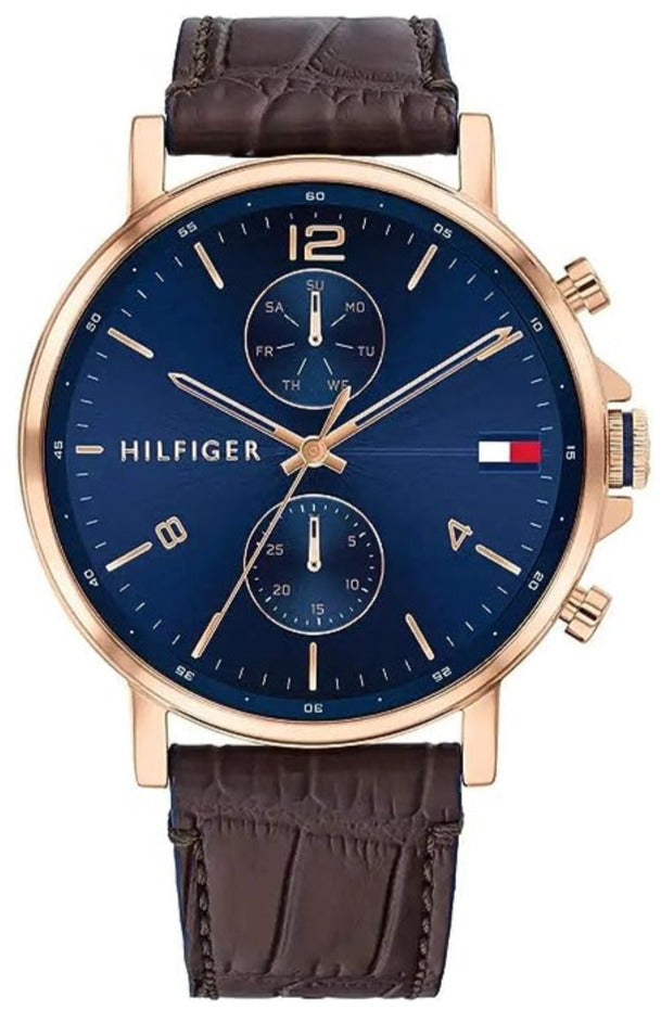 Tommy Hilfiger Daniel Brown Leather Men's Watch - 1710418