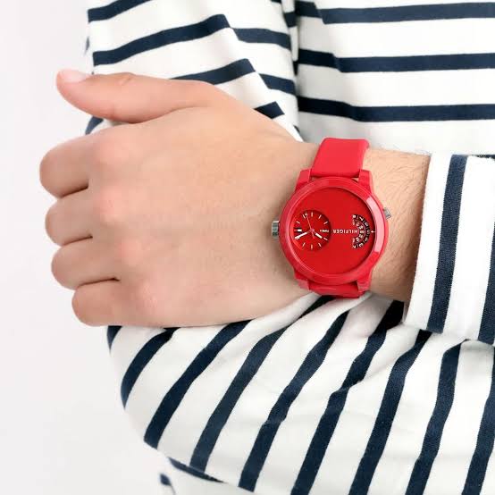 Tommy Hilfiger Denim Sport Dual Time Red Men's Watch