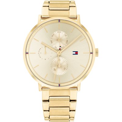 Tommy Hilfiger Liberty gold men's watch with cream dial and chronograph subdials