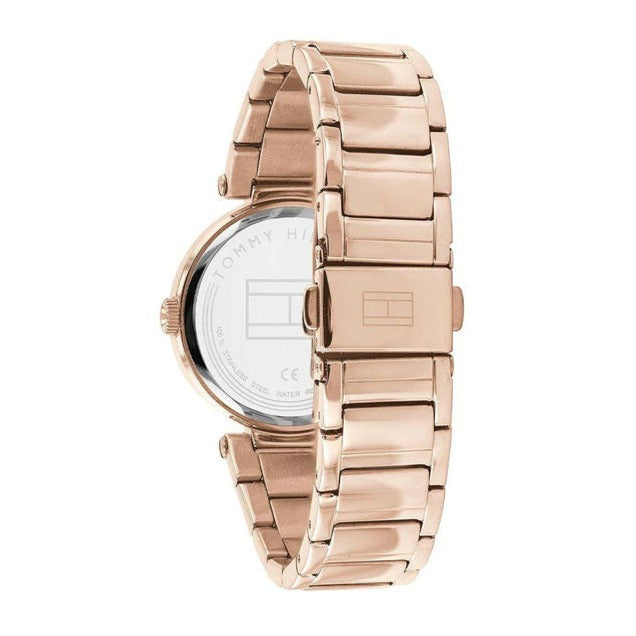 Tommy Hilfiger Lynn Crystal Accents Rose Gold Tone Stainless Steel Quartz Women's Watch - 1782237