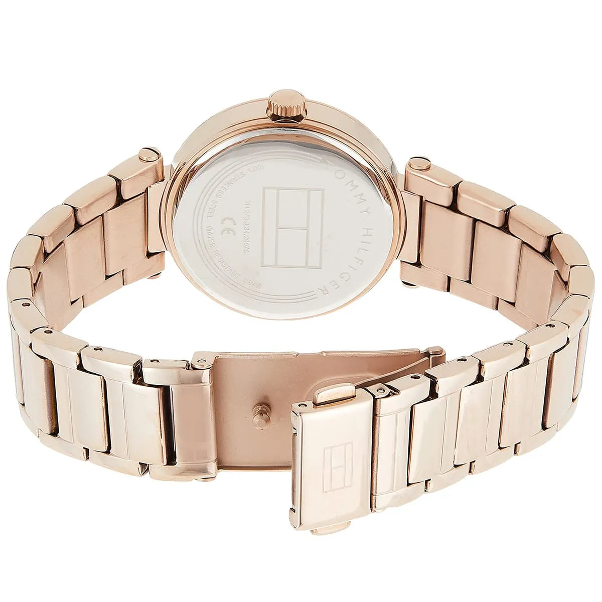 Tommy Hilfiger Lynn Crystal Accents Rose Gold Tone Stainless Steel Quartz Women's Watch - 1782237