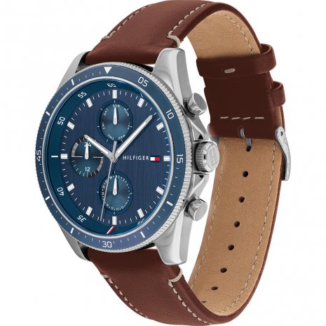 Tommy Hilfiger Parker Chronograph Leather Strap Men's Watch 1791837