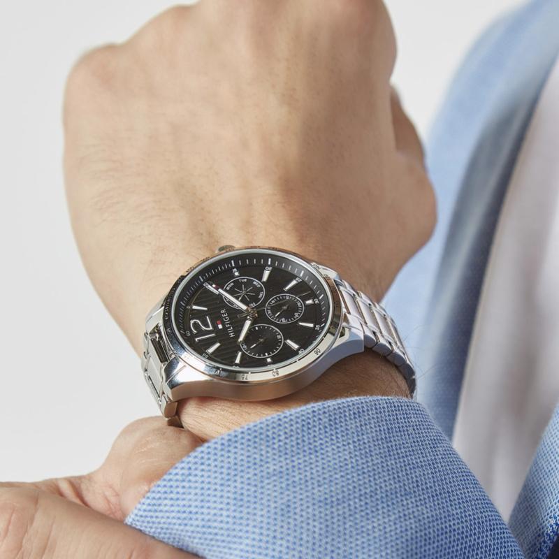 Tommy Hilfiger Gavin Chronograph Black Dial Men's Watch 1791469 - Watches of New Zealand #4