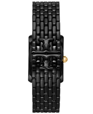 Tory Burch The Eleanor 28mm Black Bracelet Women's Watch TBW1086