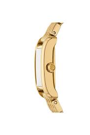 Side view of Tory Burch Mini Eleanor watch case and bracelet clasp