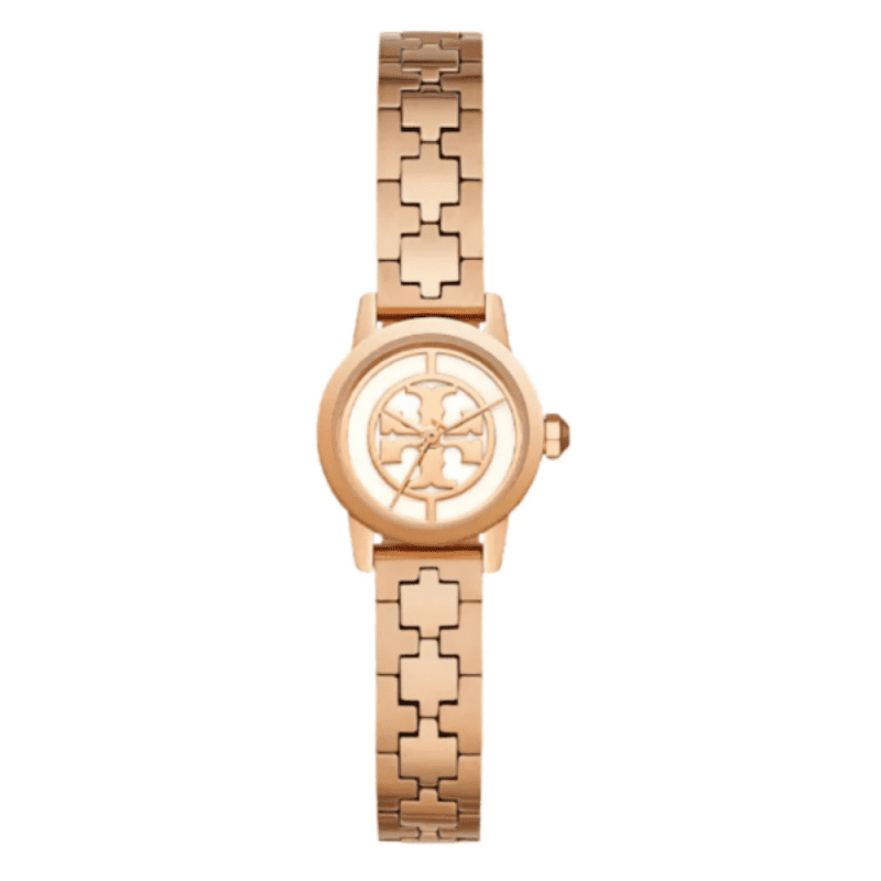 Tory Burch Reva Rose Gold Dial Rose Gold Steel Strap Watch for Women - TBW4043
