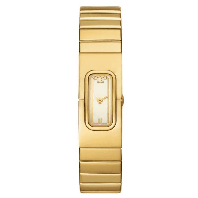 Tory Burch T-Watch Quartz Gold Dial Ladies Watch TBW3045