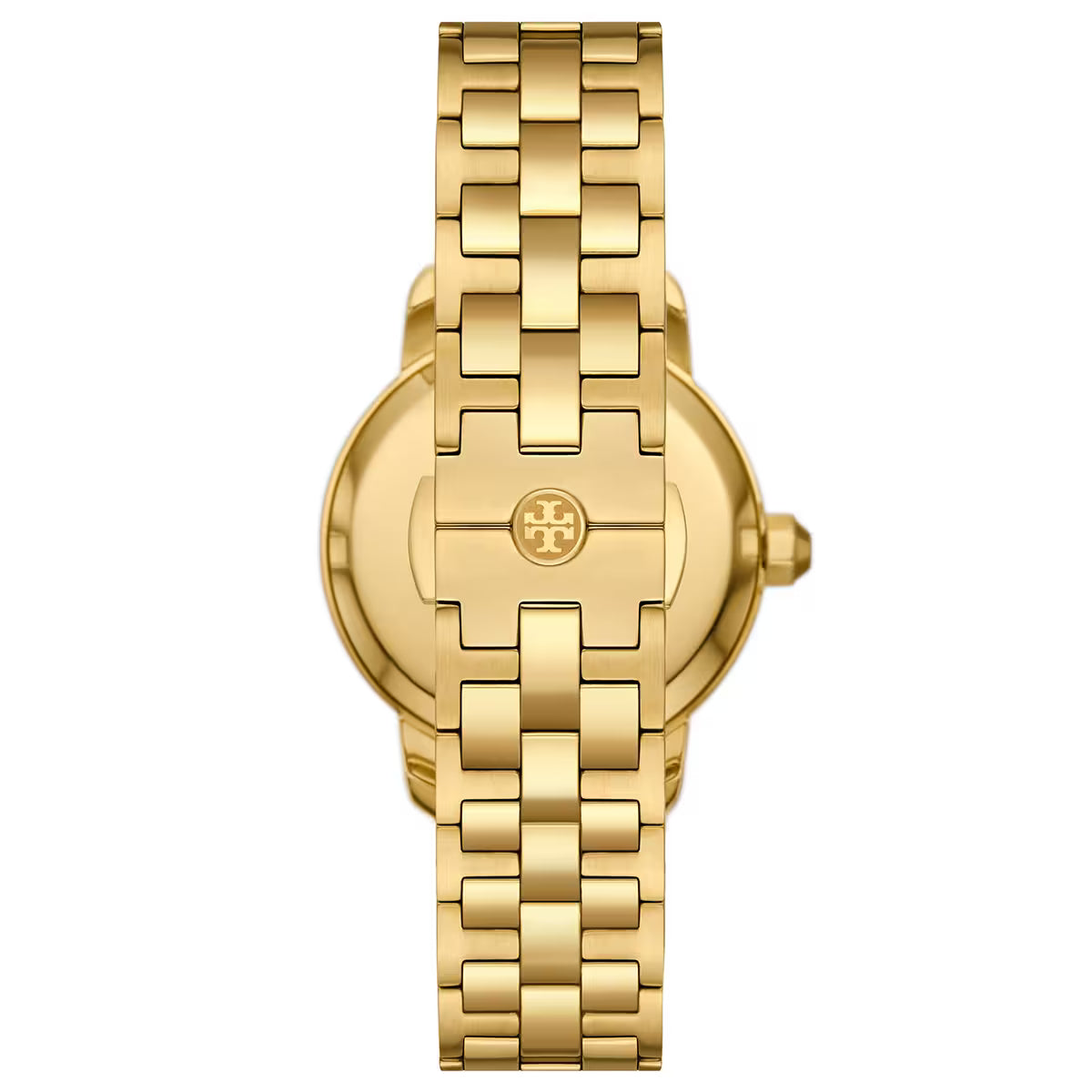 Tory Burch Red Dial Gold Steel Bracelet Women's Watch TBW1056
