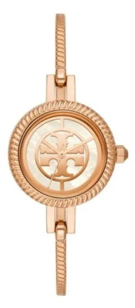 Tory Burch Riva Rose Gold Dial Rose Gold Steel Strap Watch for Women TBW4037