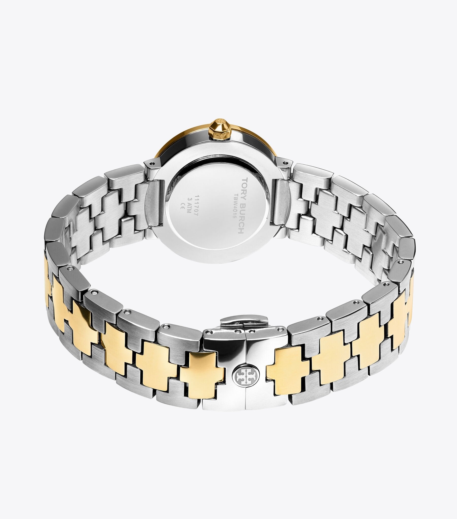 Tory Burch The Reva Dual Tone Stainless Steel Strap Women's Watch TBW4016