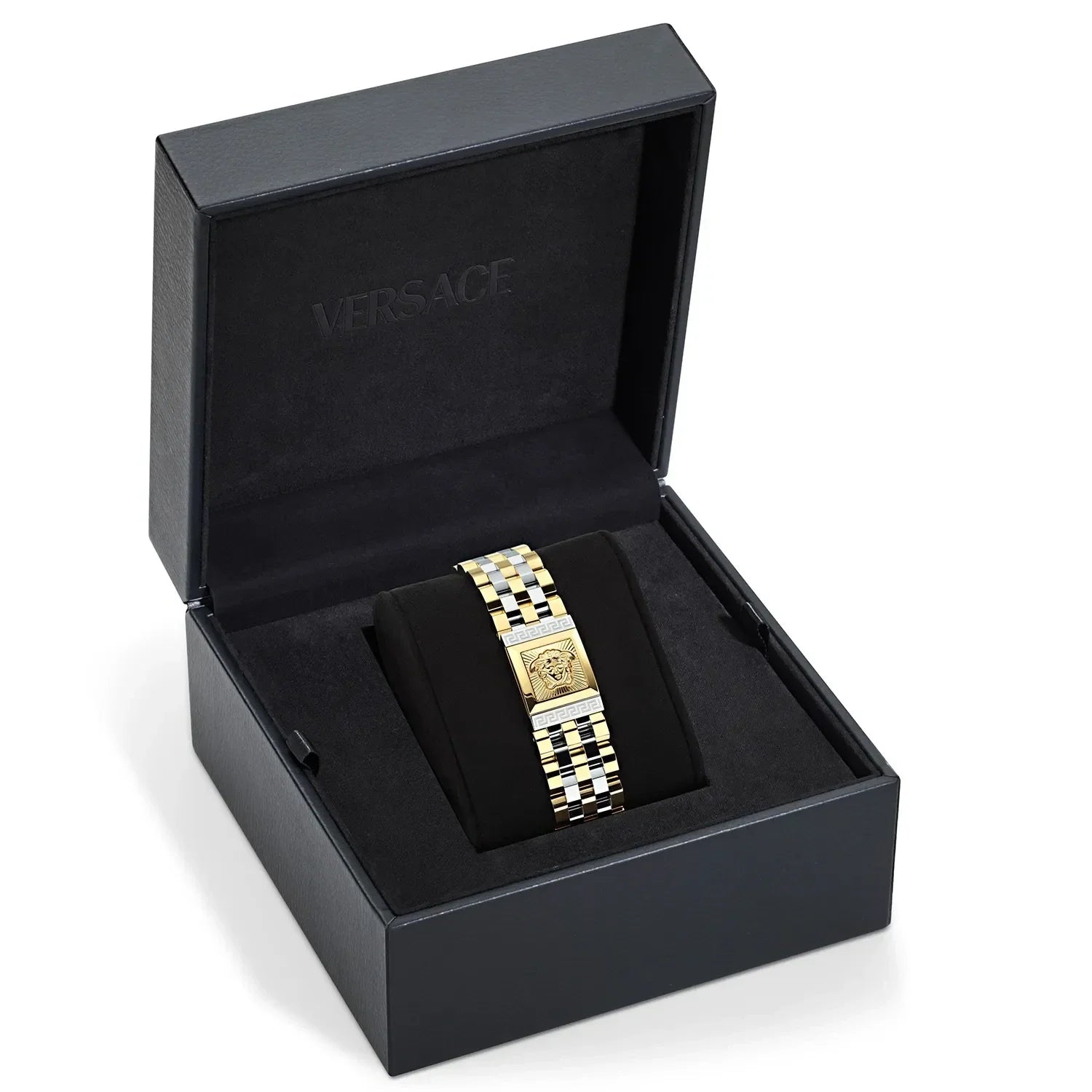 Versace Reveal Green Sunray Dial Two-Tone Bracelet Watch - VE0C00125