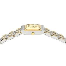Versace Reveal Green Sunray Dial Two-Tone Bracelet Watch - VE0C00125