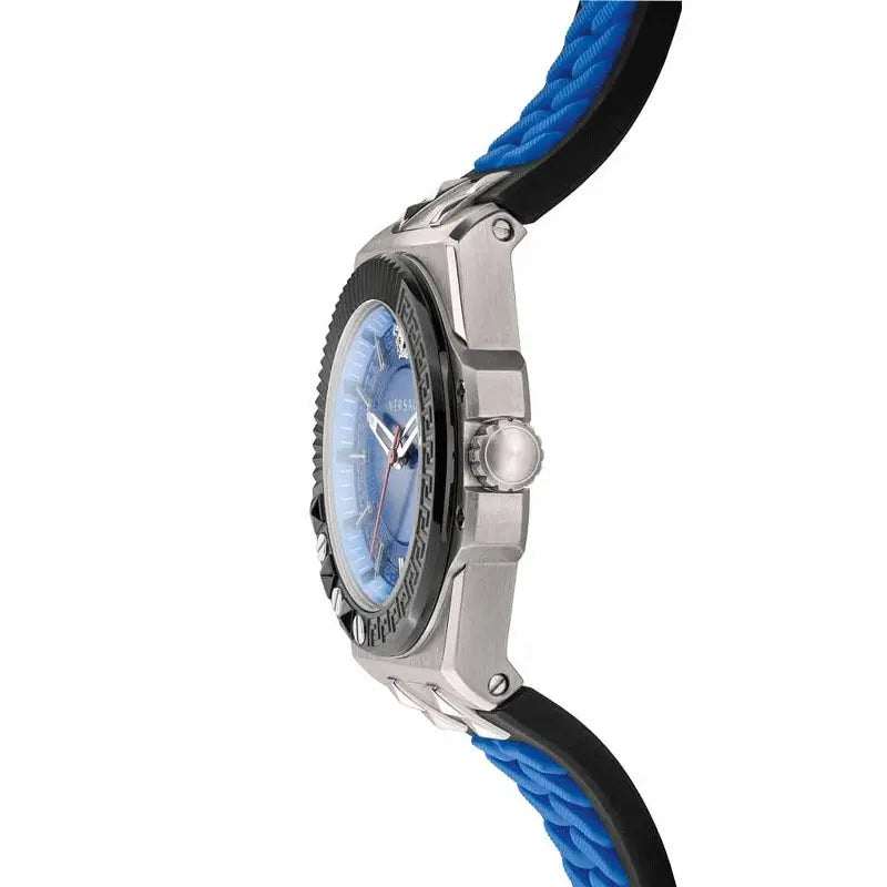 Versace Chain Reaction Quartz Blue Dial Men's Watch VEDY00119