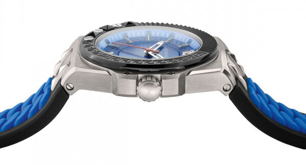 Versace Chain Reaction Quartz Blue Dial Men's Watch VEDY00119