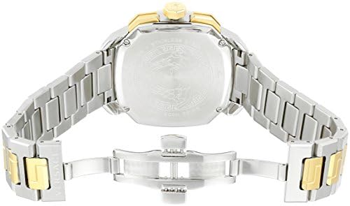 Versace Dylos Chronograph Silver Dial Two Tone Steel Strap Men's Watch - VQC030015