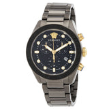 Versace Greca Dome Chronograph Quartz Black Dial Men's Watch VE6K00623 - Watches of New Zealand