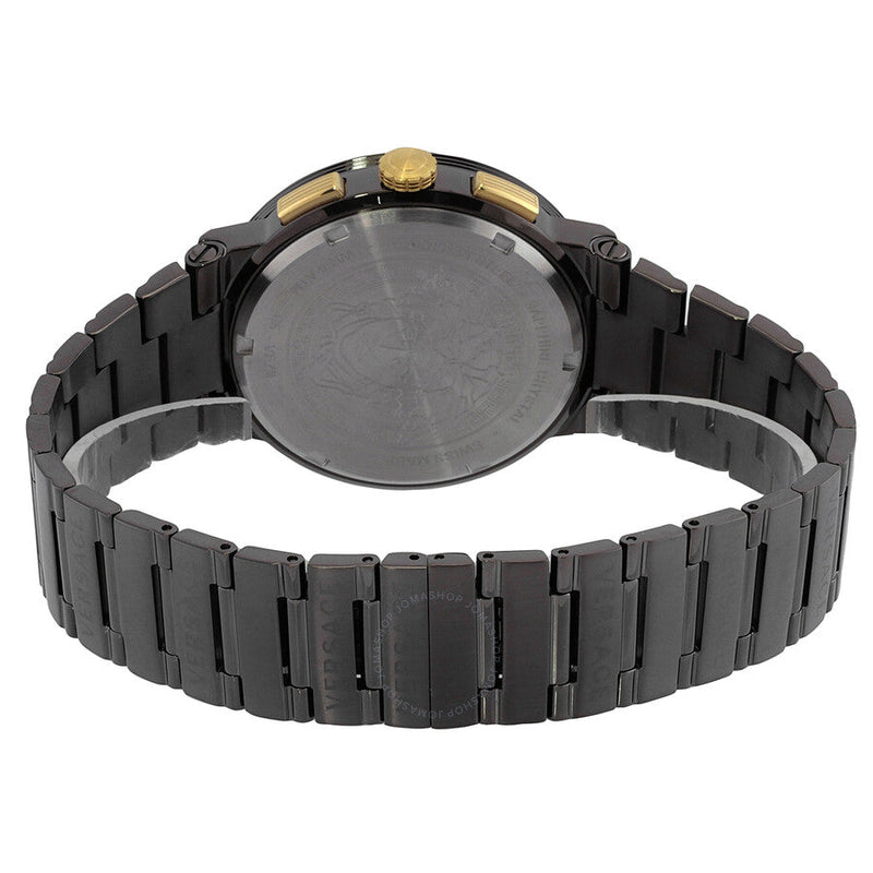 Versace Greca Logo Chronograph Quartz Grey Dial Men's Watch VEZ900521 - Watches of New Zealand #3