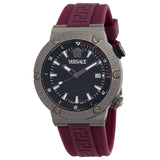 Versace Greca Logo Diver Quartz Black Dial Men's Watch VE8G00224 - Watches of New Zealand