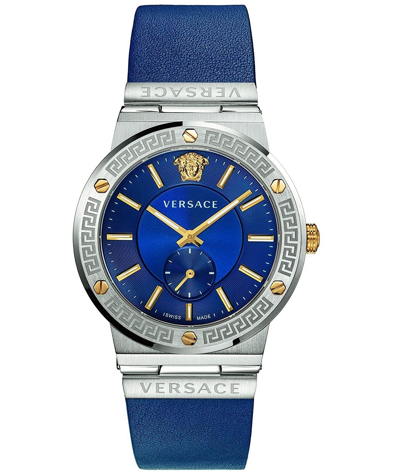 Versace Greca Logo Quartz Blue Dial Men's Watch VEVI00120