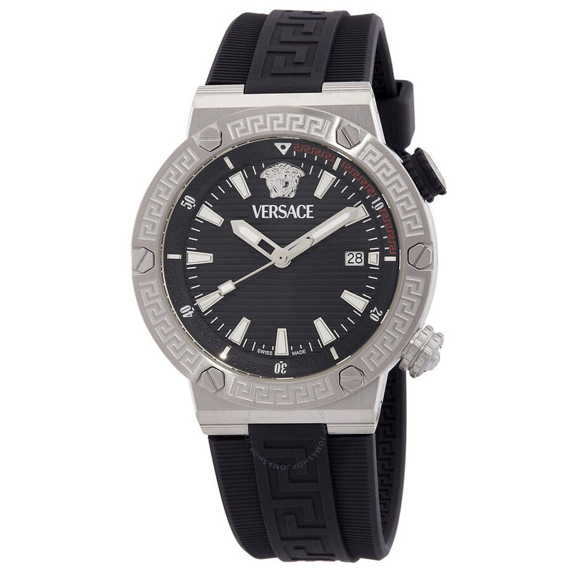 Versace Greca Quartz Blue Dial Men's Watch VE8G00124 - Watches of New Zealand