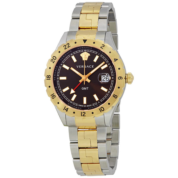 Versace Hellenyium Brown Dial Two-tone Men's Watch V11040015 - Watches of New Zealand