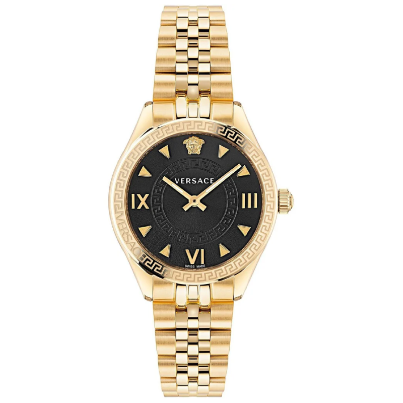 Versace Hellenyium Quartz Black Dial Ladies Watch VE2S00622