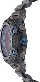 Side profile of Versace Icon Active VEZ700622 showing case thickness and transparent silicone strap