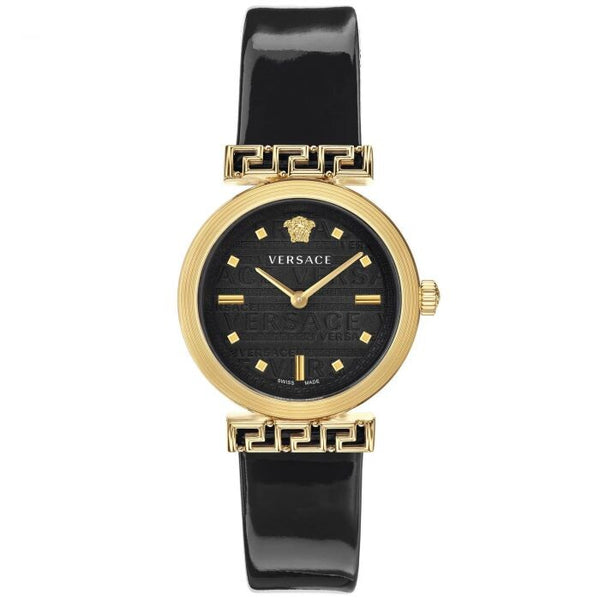 Versace Meander Quartz Black Dial Ladies Watch VELW00420 - Watches of New Zealand