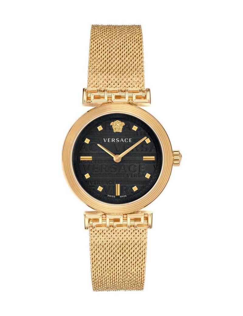 Versace Meander Quartz Black Dial Ladies Watch VELW00720 - Watches of New Zealand