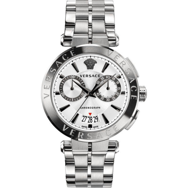 Versace V-Racer Chronograph Silver Men's Watch  VBR040017 - Watches of New Zealand