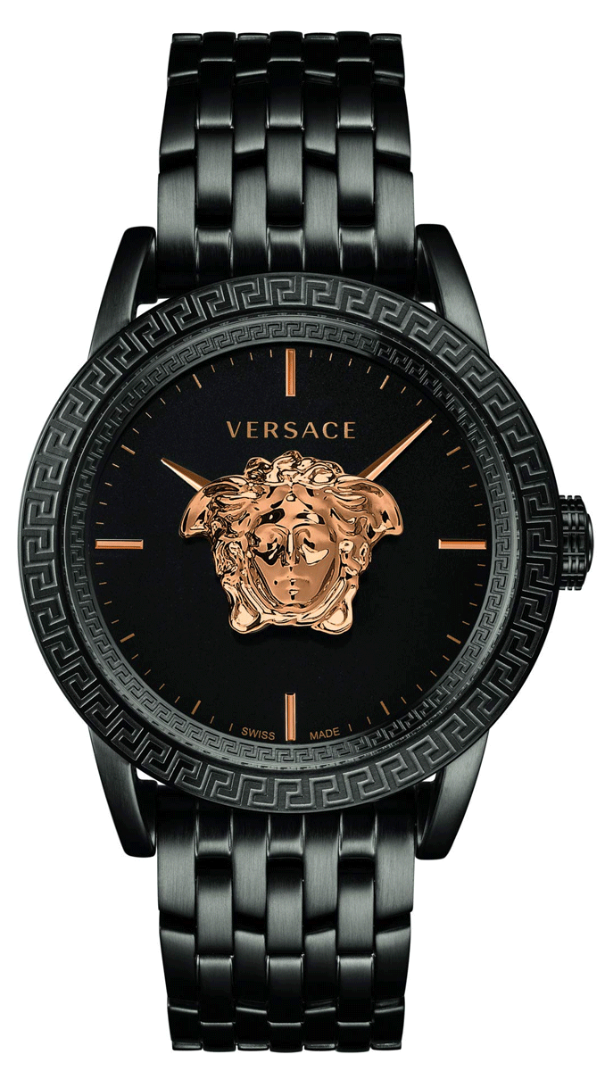 Versace Palazzo Empire Quartz Black Men's Watch - VEDB00518