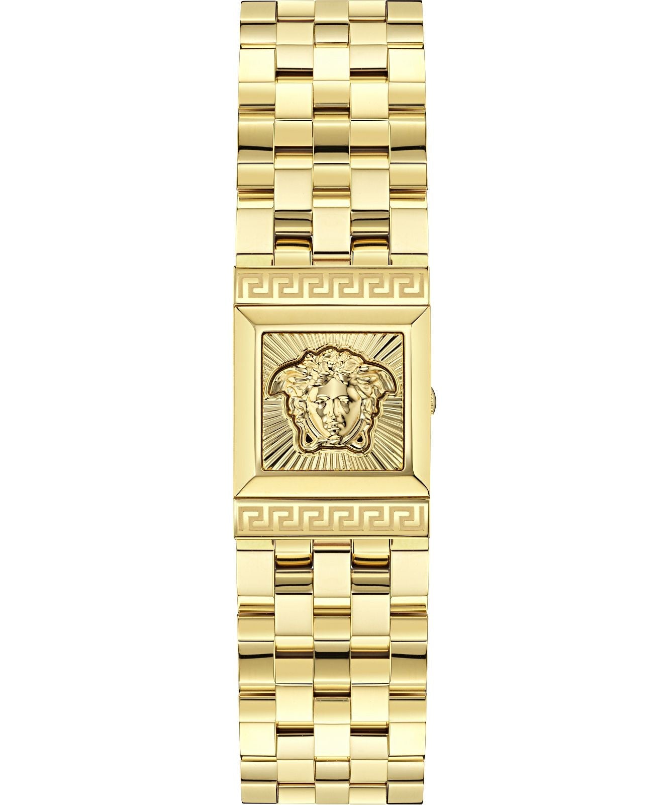 Versace Reveal Square Gold Dial Stainless Steel Bracelet Women’s Watch VE0C00225