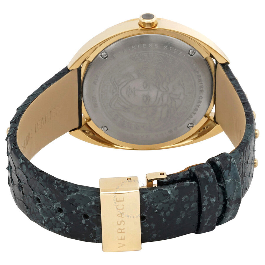 Versace Shadov Quartz Gold Dial Ladies Watch VEBM01118